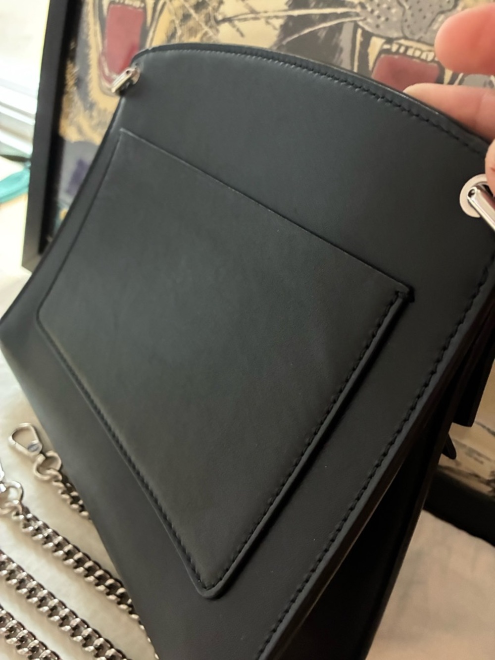 Bally Suzy Lightning Bolt Crossbody Chain Bag! - Picture 4 of 15